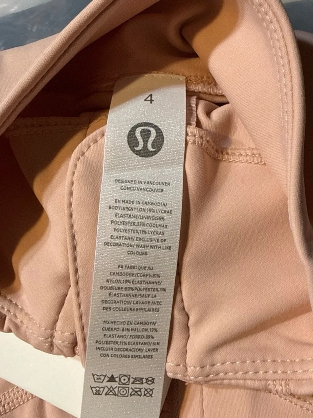 lululemon define jacket Women's in Blush Pink